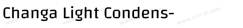 Changa Light Condens字体转换